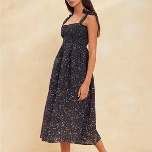 Maia Bergman Simone Floral Smocked Midi Dress
